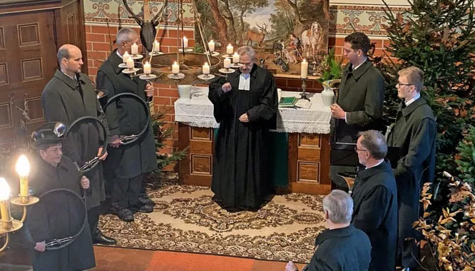 Hubertusmesse in der Borker Kirche. Foto: Julia Redepenning