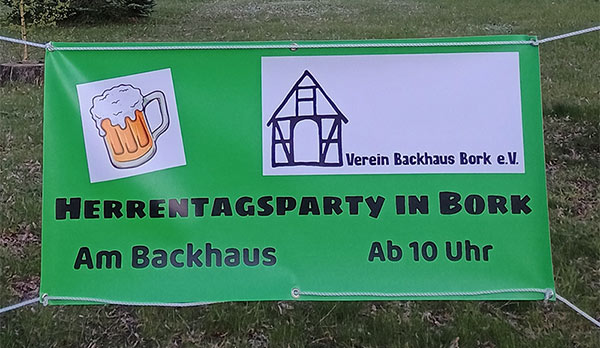 Plakat f&uuml;r den Herrentag in Bork