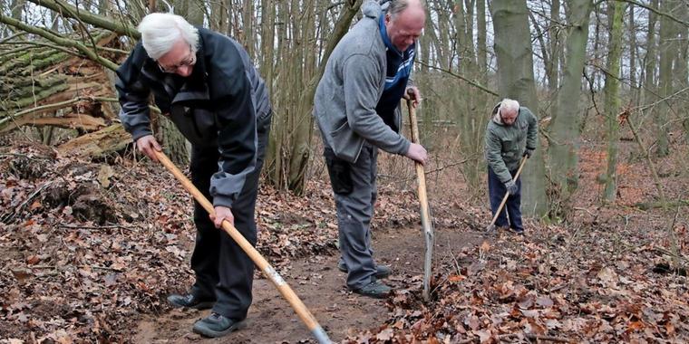 Wanderwege werden hergerichtet